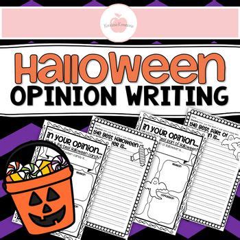 Halloween Opinion Writing Prompts And Reasons Template Pack Opinion