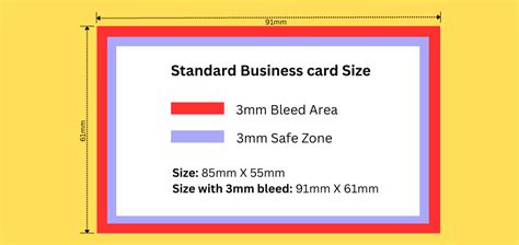 Business Card Size Uk Guide With Free Pdf Canva Templates