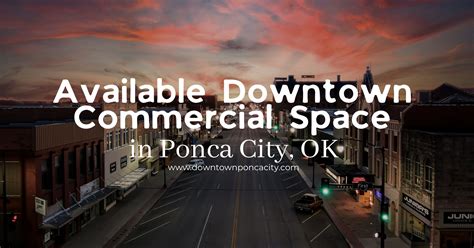 Downtown Commercial Rental Space - Ponca City Main Street