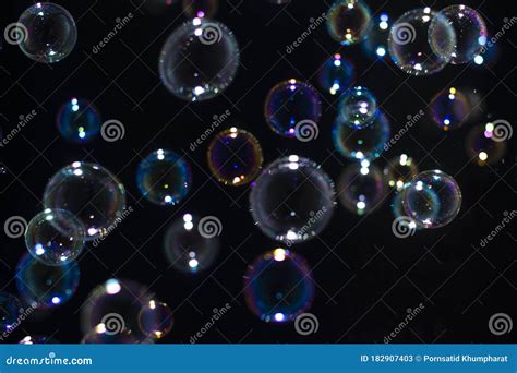 Abstract Blurred Of Bubble On Black Background Stock Image Image Of