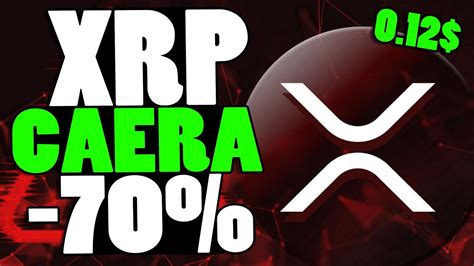 XRP CAERA EN UN 70 PROXIMAMENTE XRP A 0 15 ESTO ES LO QUE DICE UN