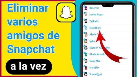 Cómo eliminar varios amigos de Snapchat a la vez 2021 YouTube