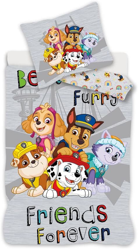 Paw Patrol Parure De Lit Pat Patrouille Pour Petit Lit Housse De