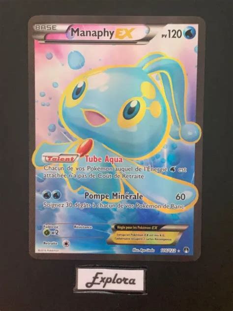 CARTE POKÉMON X Y Rupture Turbo Manaphy EX 116 122 EUR 19 90