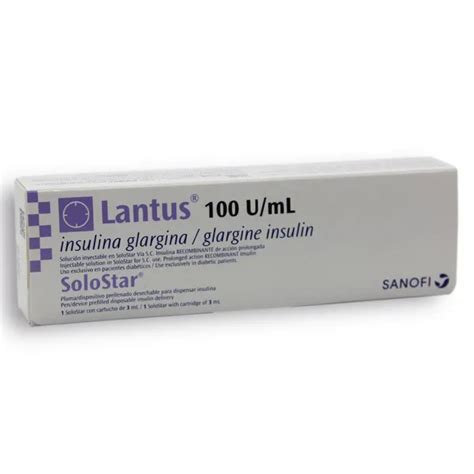 Insulina Lantus Solostar 100 Uiml X 1 Unidad Solucion Inyectable