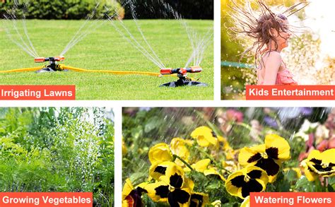 Wovuu Garden Sprinkler Upgrade Lawn Sprinkler Automatic Degree