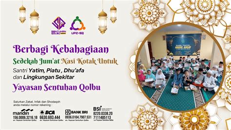 Berbagi Kebahagiaan Sedekah Jum At Nasi Kotak Santri Ysq Dan Lingkungan