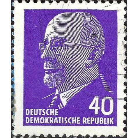 Ddr Walter Ernst Paul Ulbricht Nd President Blue Violet Pf