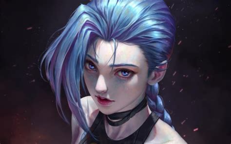 Blue Hair Eyes Jinx HD Arcane Wallpapers | HD Wallpapers | ID #97320