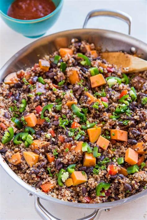 Mexican Vegan Black Bean And Sweet Potato Skillet The Roasted Root