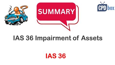 Ias Impairment Of Assets Summary