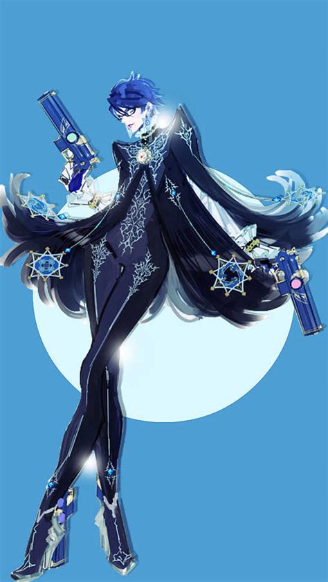 Download Bayonetta Blue Theme Wallpaper