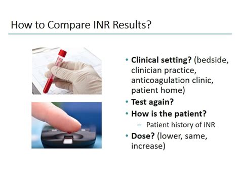 Ppt Point Of Care Vs Laboratory Inr Testing To Optimize