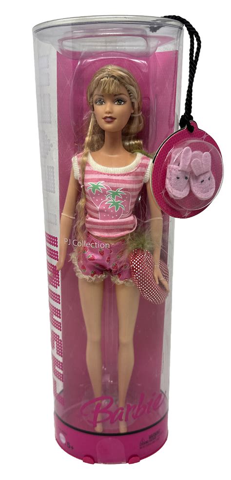 Fashion Fever Barbie Pj Collection J4177 Nib Pink Strawberry Pajamas