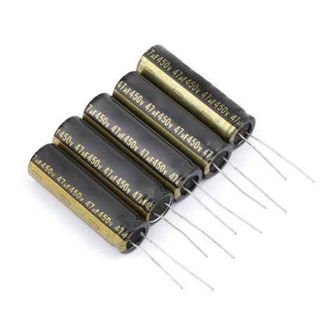 【lowest Price】5pcs 450v 47uf Aluminum Electrolytic Capacitors For Lcd Tv Led 13x42mm Feifei 3c