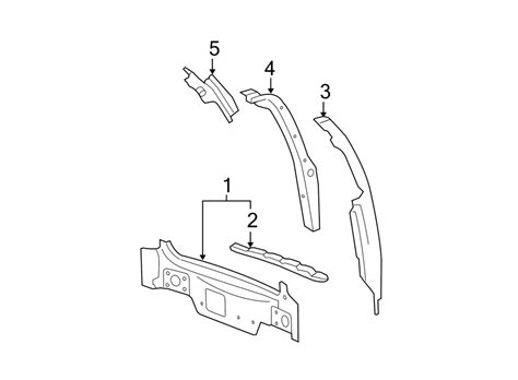 Chevrolet HHR Rear Body Panel Extension Rear Upper 22732280