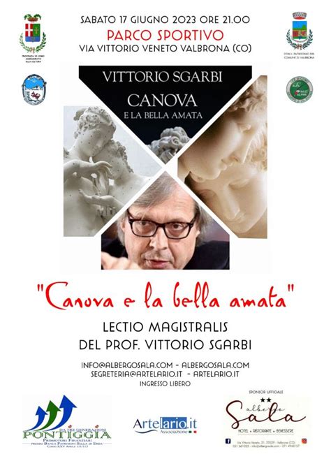 Vittorio Sgarbi A Valbrona Per Una Lectio Magistralis