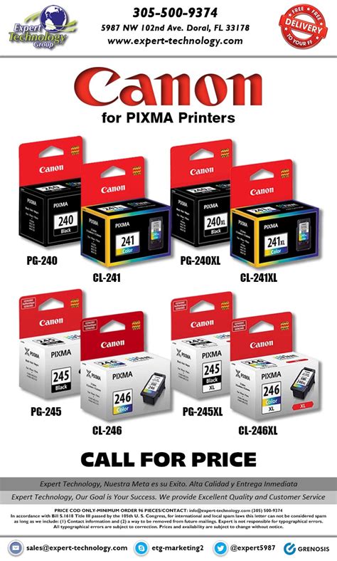 Canon Ink Cartridges for PIXMA Printers – Expert Technology