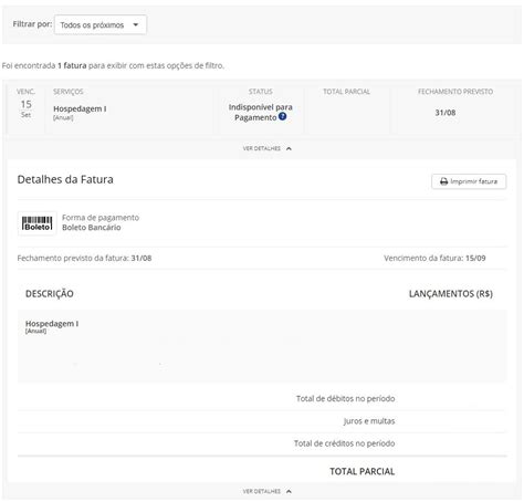 Como Visualizar S Pr Ximas Faturas Financeiro