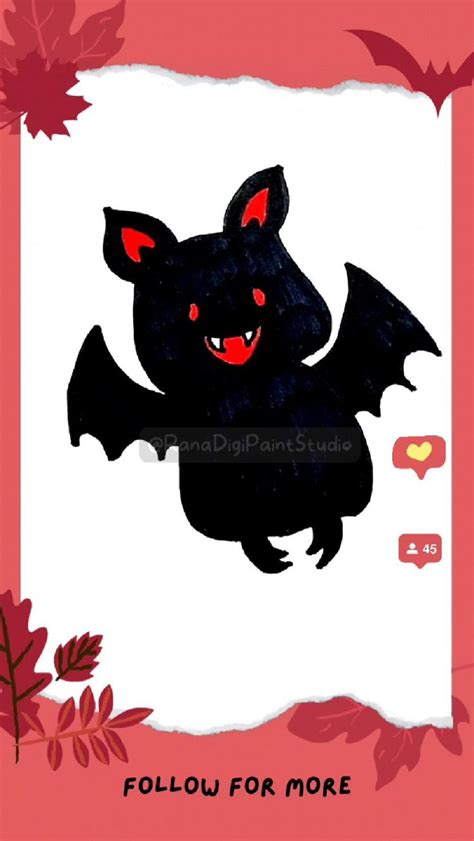 bat drawing easy│halloween bat drawings for kids│step by step drawing ...