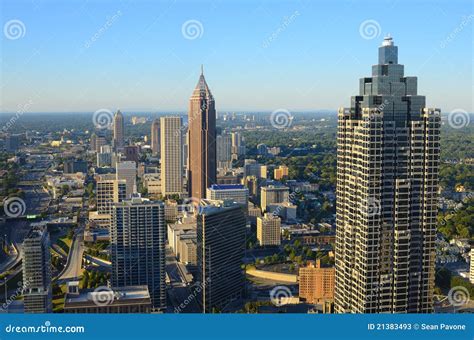 Aerial View Of Atlanta Stock Photos - Image: 21383493