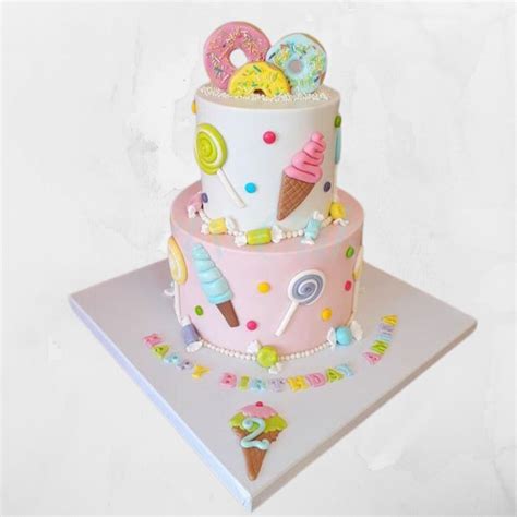 Donut Ice Cream Designer Cake 3 Kg Bigwishbox