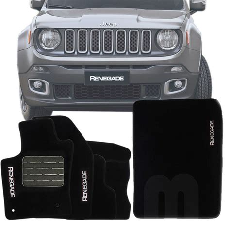 Kit Tapete Carpete Completo Confort Jeep Renegade 2018 19 20 21 22 6 Peças