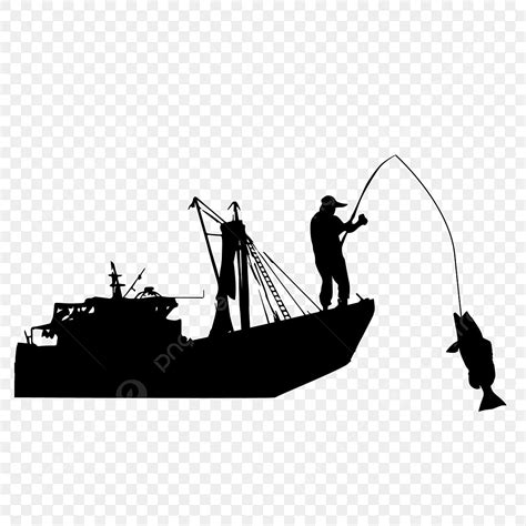 Fishing Boat Silhouettes