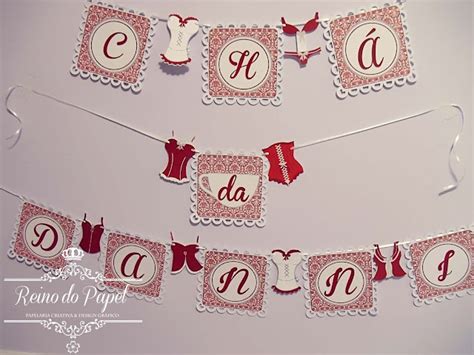 Reino Do Papel Papelaria Personalizada Varal Ch De Lingerie