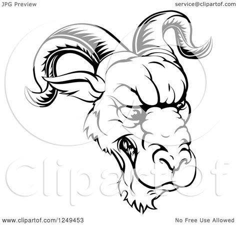 Ram Horns Drawing at PaintingValley.com | Explore collection of Ram ...