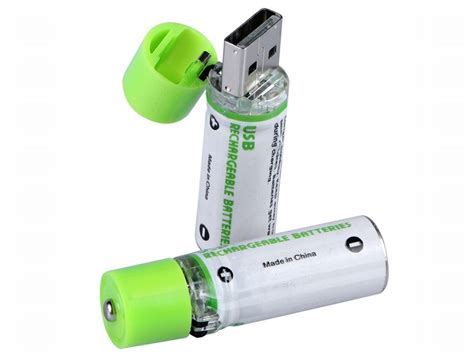 Батарейка с встроенной USB зарядкой 2 штуки