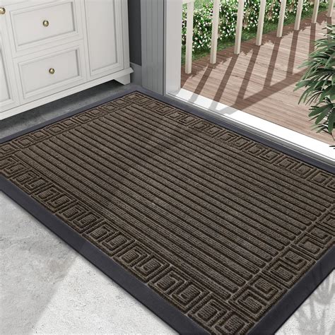 Buganda Outdoor Doormats, Heavy Duty Durable Rubber Door Mats, Absorbs ...