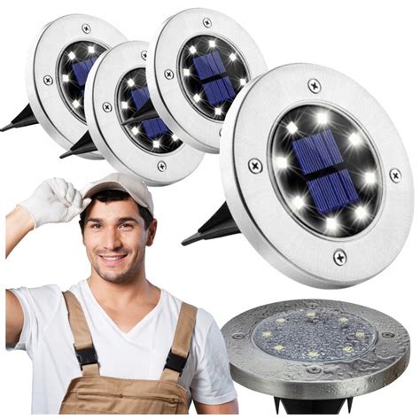 X Lampa Solarna Ogrodowa Zewn Trzna Led Wbijana Gruntowa Najazdowa