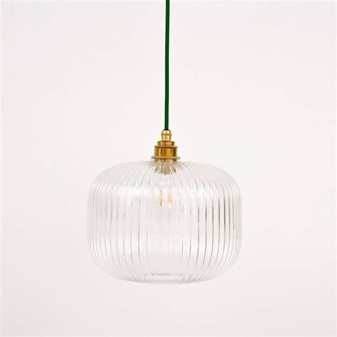 Reeded Glass Pendant Light Etsy Uk Glass Pendant Light Glass