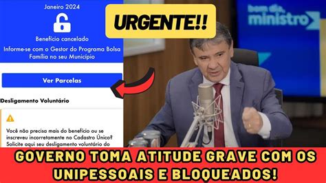 INACREDITÁVEL O QUE GOVERNO ESTÁ FEZ OS BLOQUEADOS E UNIPESSOAIS