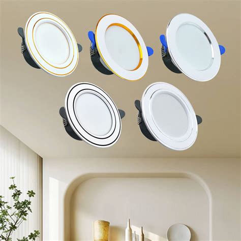 ENG Lighting Tricolor Led Pin Light Ceiling Light Bedroom Recessed