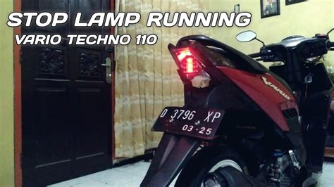 Stop Lamp Running Vario Techno Si Varo Jajan Lagi Projectvaro Youtube