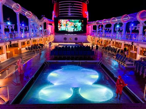 Disney Cruise Ship At Night - Cruise Gallery