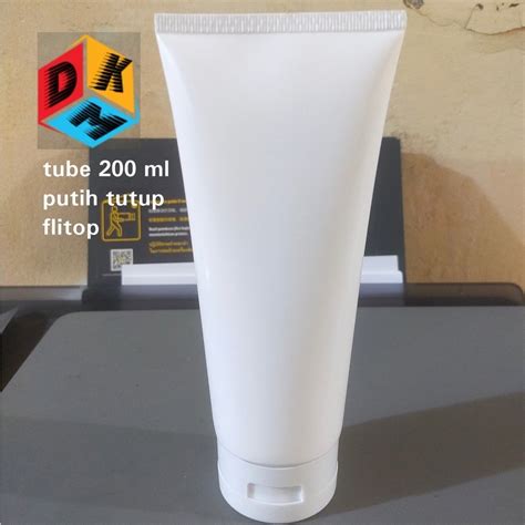 Jual Botol Tube Ml Putih Tutup Fliptop Shopee Indonesia