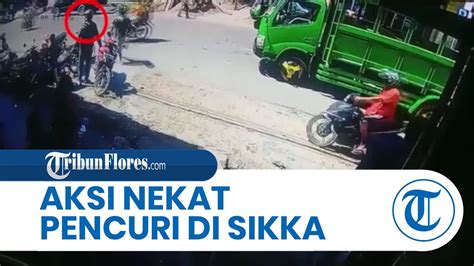 Breaking News Aksi Nekat Pencuri Di Sikka Terekam Cctv Korban Alami