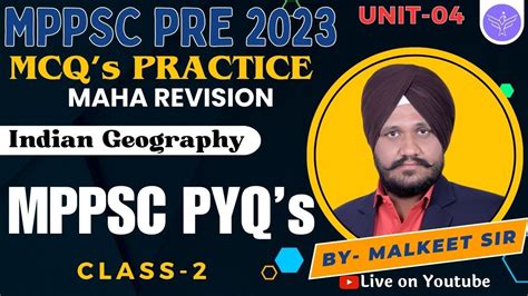 MPPSC Prelims 2023 MCQ S Practice Maha Revision UNIT 4 Indian