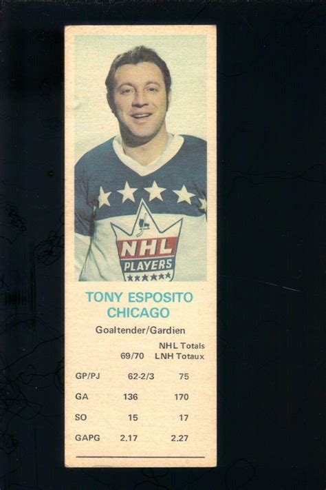 Tony Esposito Prices | 1970 Dad's Cookies | Hockey Cards