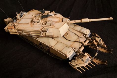 Tamiya M A Abrams With Mine Plow Out There