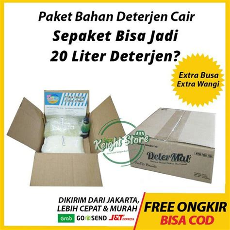 Jual DeterMat Extra Paket Deterjen Cair Hemat Laundry Mesin Cuci Wangi