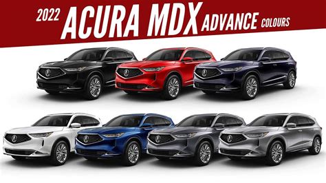 2022 Acura MDX Advance All Color Options Images AUTOBICS YouTube