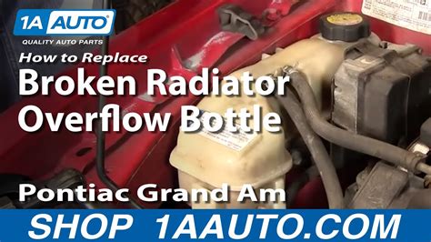 How To Install Replace Broken Radiator Overflow Bottle Malibu Alero