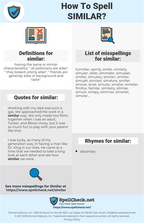 How To Spell Similar (And How To Misspell It Too) | Spellcheck.net