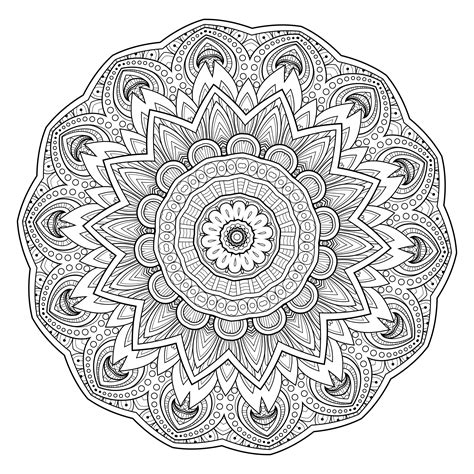 Buddhist Mandala Coloring Pages At Getcolorings Free Printable