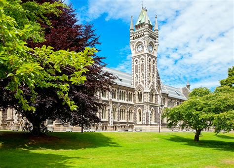 Clocktower Of University Of Otago In Dunedin New Zealand Unique