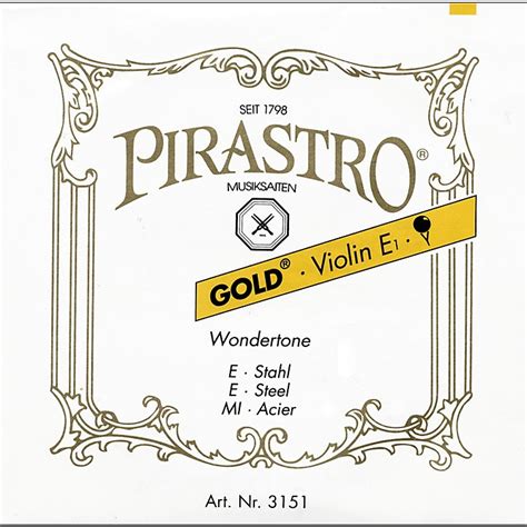 Pirastro Wondertone Gold Label Series Violin E String Music Arts